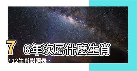 76年次屬什麼生肖|【76年次屬什麼】76年次屬什麼？12生肖對照表一次看懂！